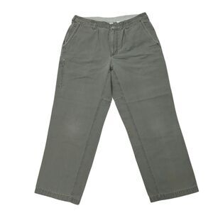 Columbia Pants Mens 38x30 Gray Cotton Tapered Canvas Work Utility Travel Hiking